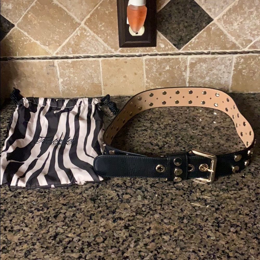 Black Leather Temperley Belt Size 2